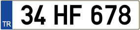 Trailer License Plate